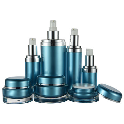 Ein guter Preis. 30G Kapazität Quadratische Acryl-Lotion-Flasche und Cremetiegel-Verpackung mit Siebdruck Online