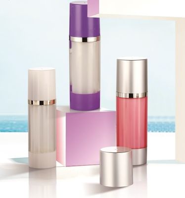 Ein guter Preis. Runde Doppelkammer-Cremeflasche mit 15ml *2 / 25ml *2 Fassungsvermögen und Acrylmaterial für Kosmetikverpackungen Online