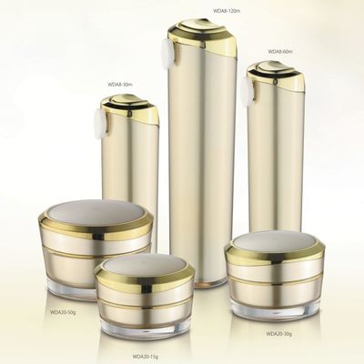 Ein guter Preis. Goldene Quadrat Acryl Creme Jar Kosmetische Verpackung Gläser WDA1-50g-a 72.5*62mm Online
