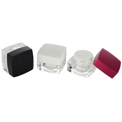 Ein guter Preis. Siebdruck 5g leere Kosmetikverpackungsglas in quadratischer Form für die Kosmetikindustrie Online