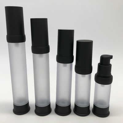 Ein guter Preis. 15-35 ml schwarze Farbe Luftlose Plastik Lotion Flasche perfekt für Hautpflege Lösungen Online
